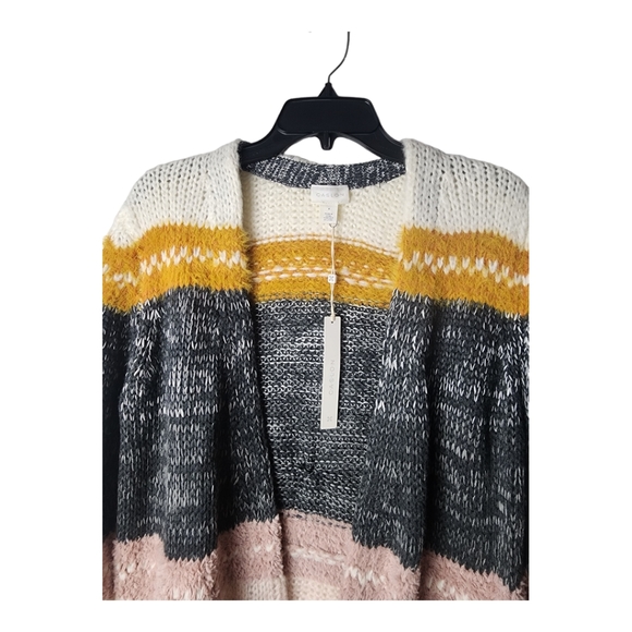 CASLON Sweater/Cardigan Stp Size XS, Ivory-Black Multi Cn422434MI - Picture 5 of 10